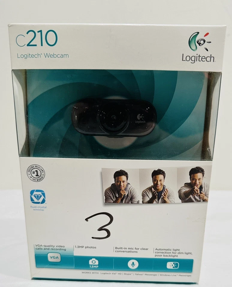 Logitech USB C210 Web Cam Zoom Skype Online Video - Image 4 of 4