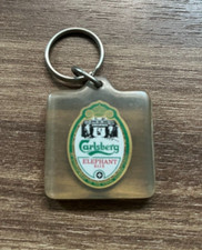 Carlsberg Elefant Bier Schlüsselanhänger Vintage Dänische Brauerei Promo Samm...