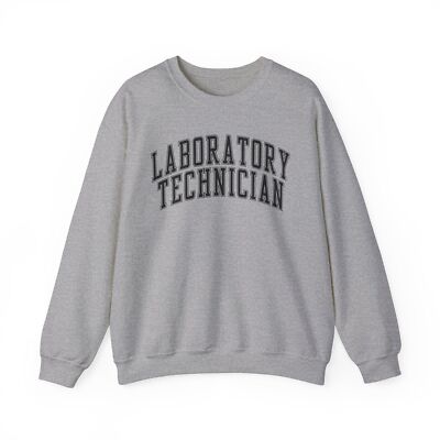 Laboratory Technician Lab Tech Sweatshirt Gifts Crew Neck Shirt Long Men