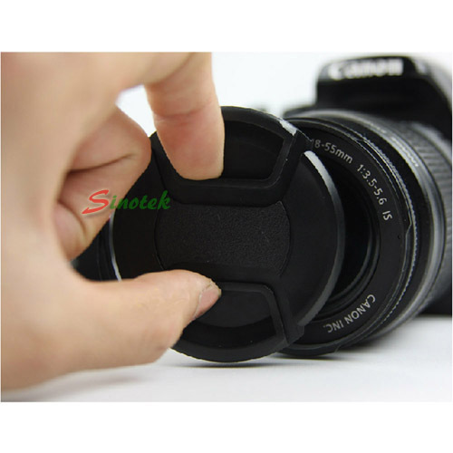 Snap on Front Lens Cap Cover 40.5mm For Nikon Canon Pentax Sony SLR DSLR W/Strap