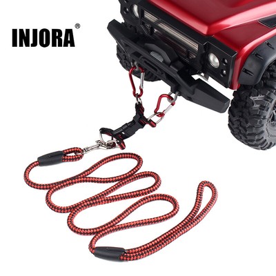 INJORA 2PCS Tow Rope with Hook for 1/5 1/8 1/10 RC Car