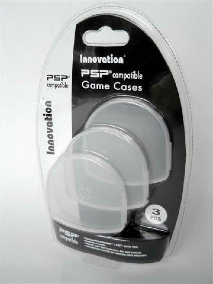 3 Sony PSP UMD Video Game Movie Disk Disc Case Holders SD Card