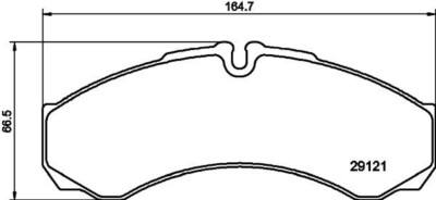 Genuine IVECO FRONT/REAR Disc Brake Pads Set 2996535 FITS DAILY MK 2 MK 3