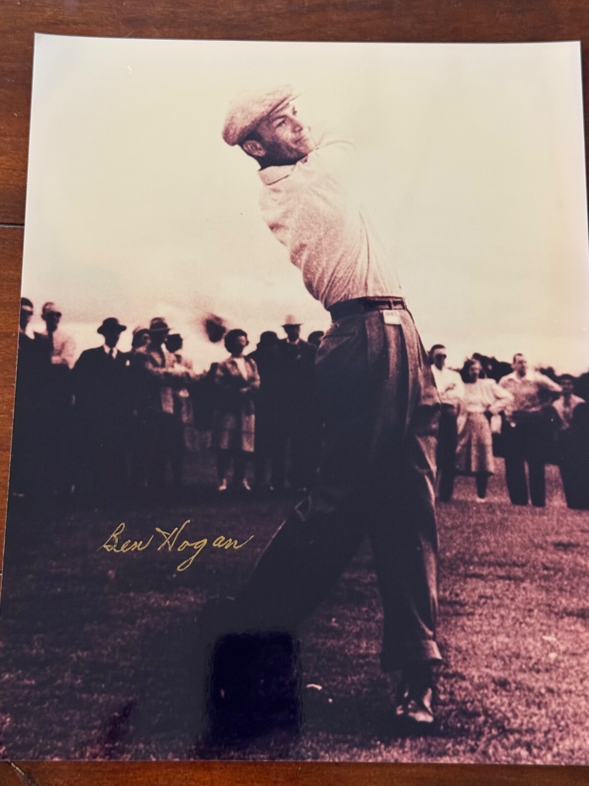 Ben Hogan Autographed Signed Golf Carnoustie Open Photo 11 x 14 JSA Certification 