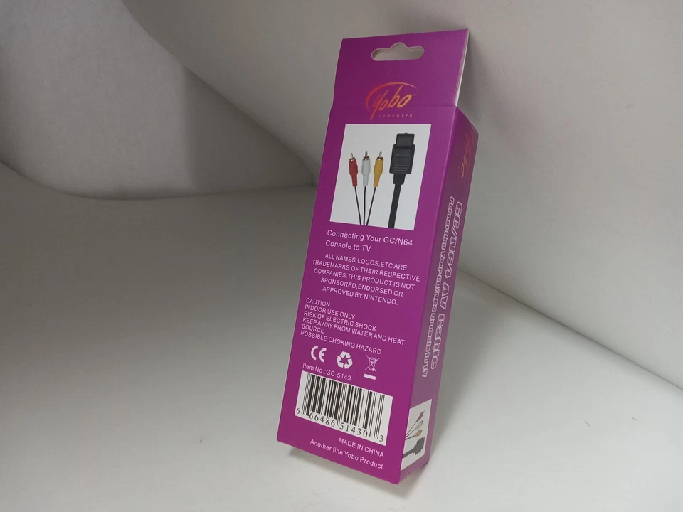 NEW BOXED HIGH QUALITY NINTENDO 64 N64 GAMECUBE SNES SUPER NINTENDO AV CABLE 42M - Image 2 of 4