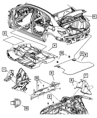 Genuine Mopar Trunk Carpet XS18VXLAG