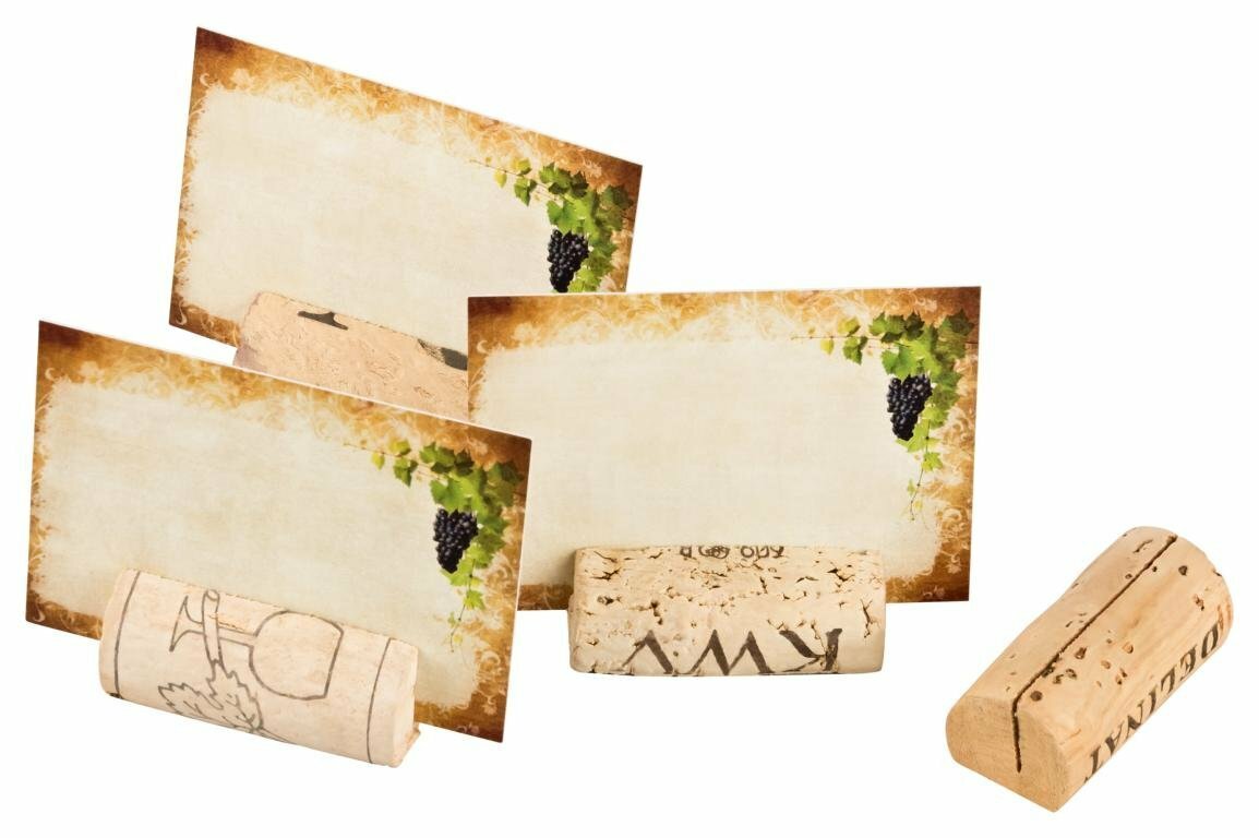 Kork-Deko 20 segnaposto da Tavolo/cartellini segnaposto Fatti con Tappi (O1q)