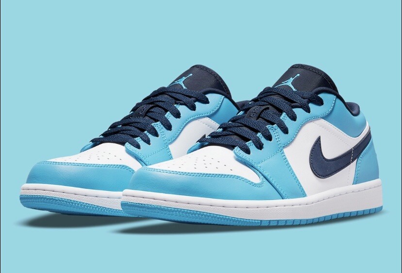 Jordan 1 Low UNC 2021 Black/University Blue/White for Sale | Authenticity  Guaranteed | eBay