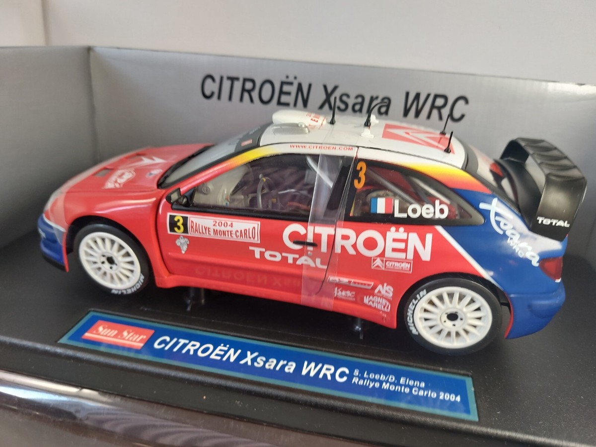 ミニカー ixo CITROEN XSARA WRC#21 S.Loeb-D.Elena Ixo 1:43 Citroen Xsara WRC #3 winner rally Monte Carlo 2004