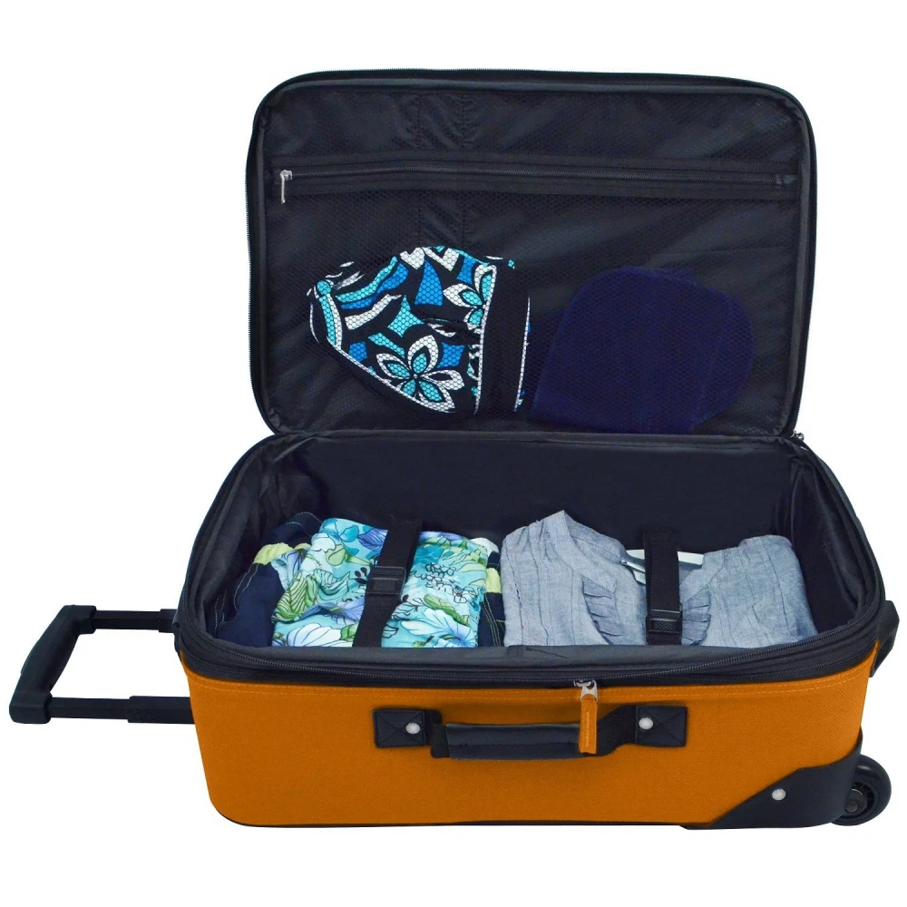 U.S Traveler Rio Two Piece Expandable Carry on Luggage Set 15