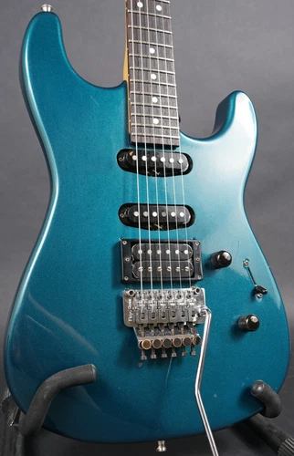 Late 80's Charvel Model 3 Electric Guitar in Electric Blue Modified and Upgraded