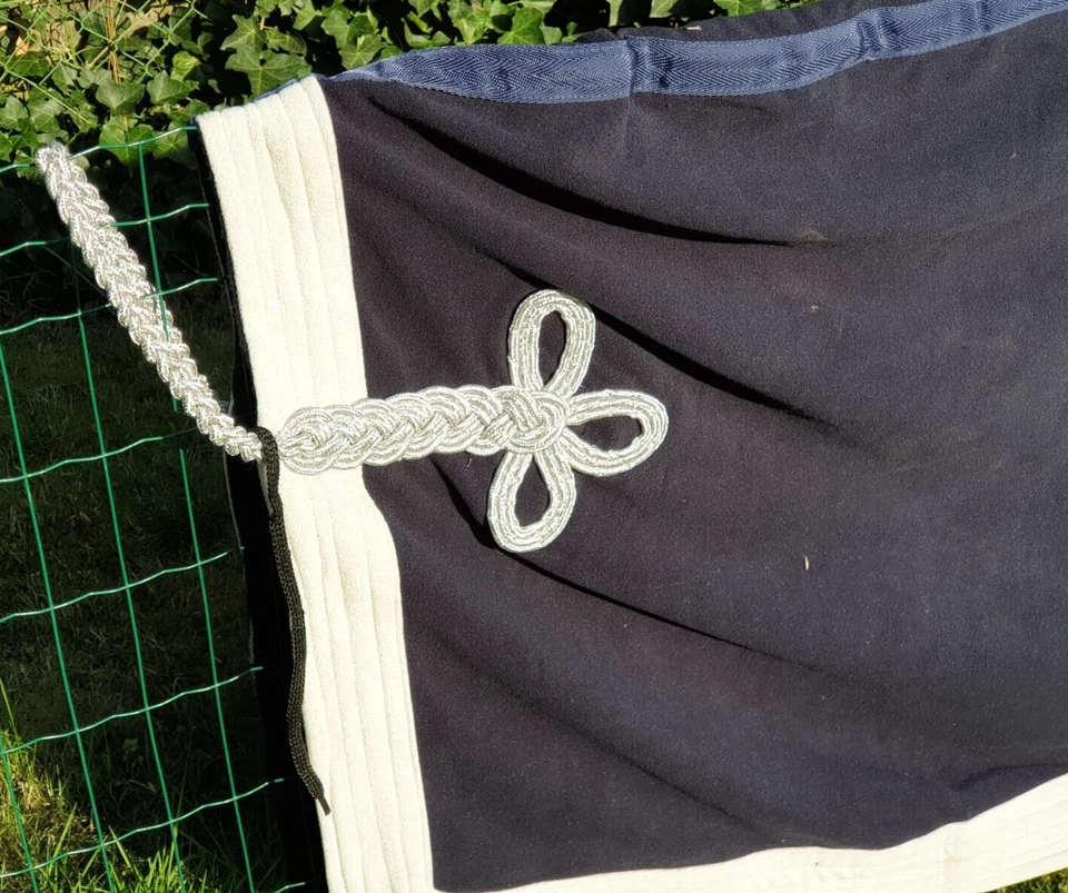 Fleecedecke Abschwitzdecke 135cm HKM dunkelblau NEU - Bild 4 von 4