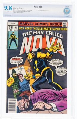 NOVA #20 1978 CBCS 9.8 WHITE PAGES  CORRUPTOR APPEARANCE MARVEL COMICS   cgc