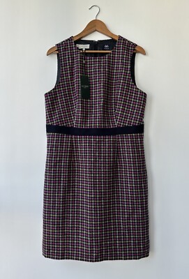 HOBBS London Moon Tweed Dress Women's 100% Wool Size US