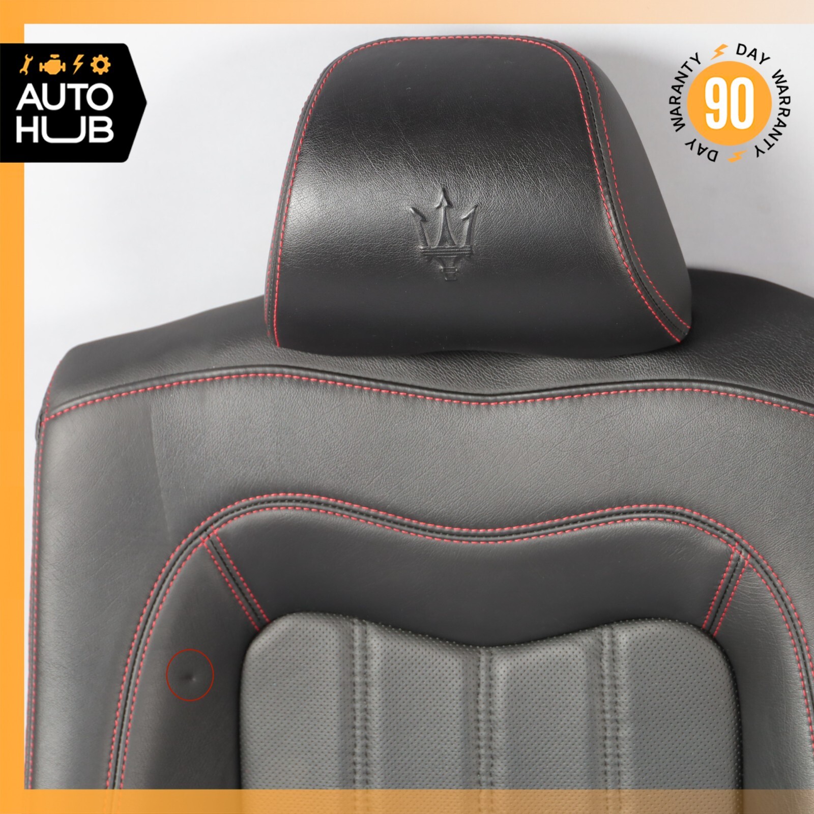 08-12 Maserati GranTurismo M145 Rear Upper Top Seat Cushion Black OEM 61k