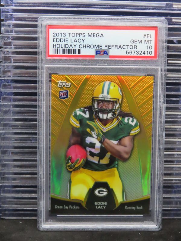 Eddie Lacy Topps Holiday Mega Chrome Refractor #EL Base