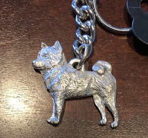 Details About Rare Vintage New Gg Harris Pewter Keychain Key Chain Dog Canine Shiba Inu