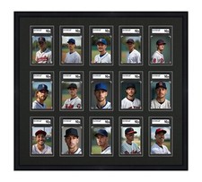 SGC Graded Card Frame Display Holds (15) Slabs Baseball UV Protection (optional)