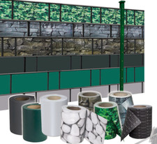 PVC Sichtschutz Streifen Zaunblende Folie Doppelstabmatten Zaun Rolle Zaunfolie