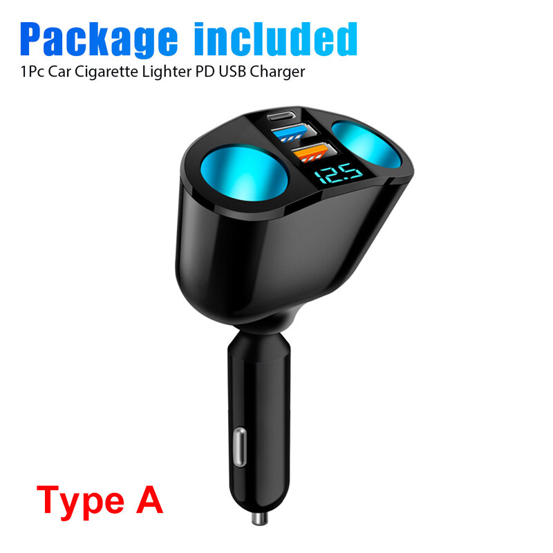 Socket Splitter Power Adapter Car Charger