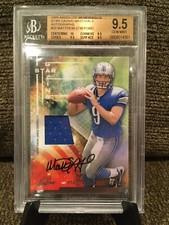 2009 Absolute Memorabilia Matthew Stafford Patch Auto /25 BGS 9.5 GEM MINT W/10 