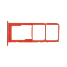 SIM Micro SD Card Tray Dual for Samsung Galaxy A02s Red Replacement Repair Parts
