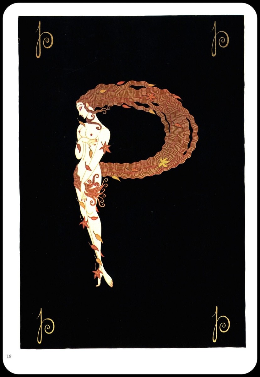 Erte Classic Art Deco Print The Alphabet series 