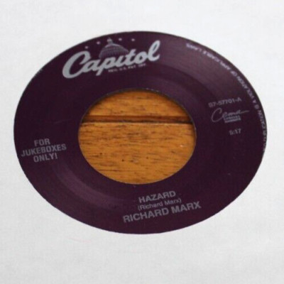 RICHARD MARX - THUNDER AND LIGHTNING / HAZARD 45 7'' JUKEBOX SINGLE VG CAPITOL