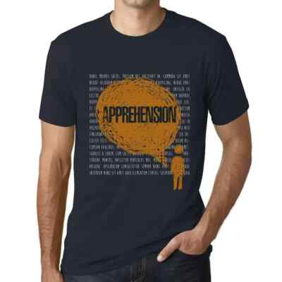 Herren Grafik T-Shirt Gedanken Befürchtungen   Thoughts Apprehension