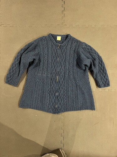 Irish Wool Zip Up Sweater | eBay