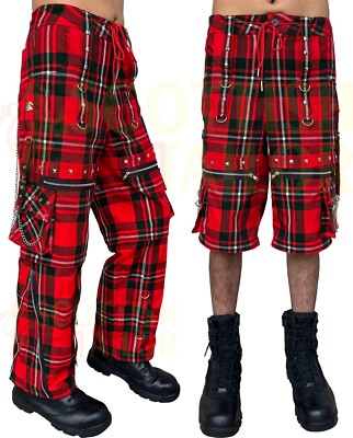 MacGregor Tartan Gothic Cargo Pant For Sale with Chain Inspired By Tripp Nyc