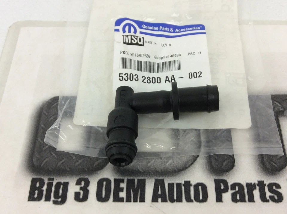 Dodge Ram Jeep Liberty Grand Cherokee 3.7L V6 y 4.7L V8 Válvula PCV Nuevo OEM Foto 2 de 3