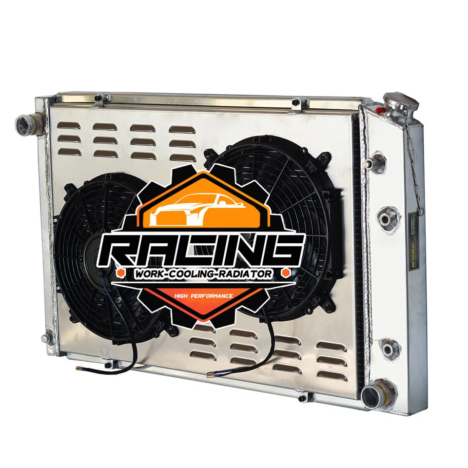 Ventilador de cubierta de radiador de 2 filas para camioneta Chevy C10 C20 C30 K10 K20 K30 84 1973-1987 Foto 4 de 4