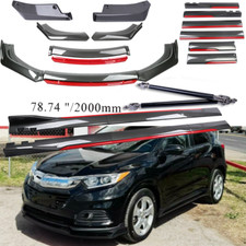 For Honda Hr-v 2016-2024 Fiber Front Lip Chin Bumper Body Kit Sideskirt Rear