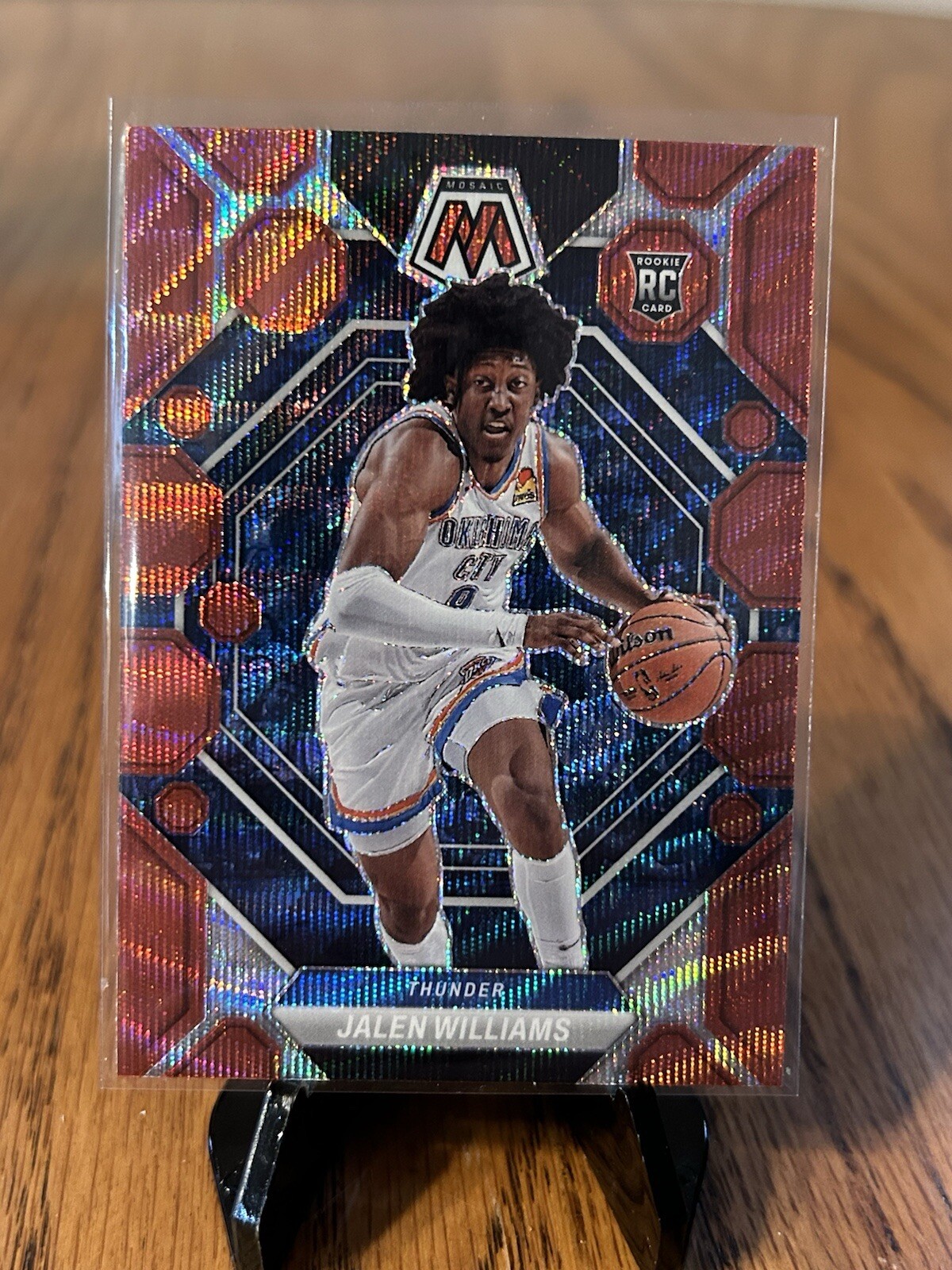 2022-23 Panini Mosaic Jalen Williams #217 Red Wave Rookie Card RC