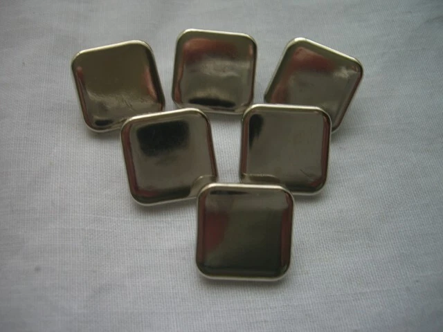 Square on sale silver buttons