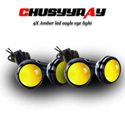 4pcs Amber LED Lights Grille Lighting Kit Universal For Honda Odyssey 2005-2010