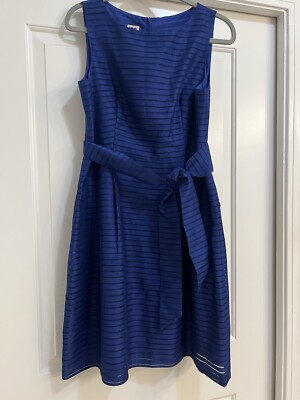 ANNE KLEIN Royal Blue Sleeveless Dress A-Line Lined Size 10 | eBay ANNE KLEIN Royal Blue Sleeveless Dress A-Line Lined Size 10 | eBay