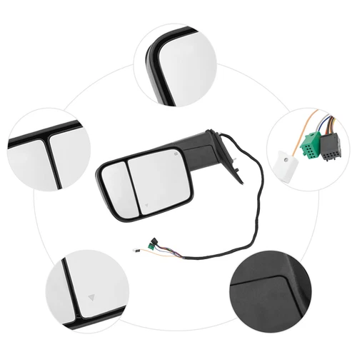 Fits for 2019-2021 Ram 2500 3500 Passenger Side Towing Mirror Rearview Mirror