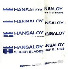 Hansaloy Bun Bread Slicer V-Tooth Blades 135-H27 [Lot of 8] NOS