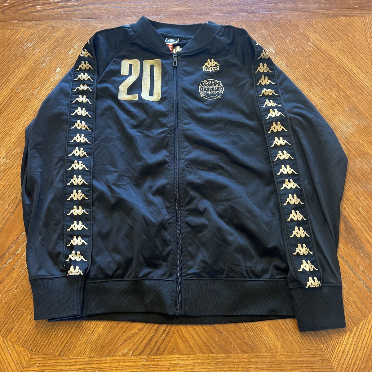 KAPPA GUMBALL 3000 FULL ZIP TRACK JACKET BLACK ADULT SIZE M KAPPA GUMBALL 3000 FULL ZIP TRACK JACKET BLACK ADULT SIZE M
