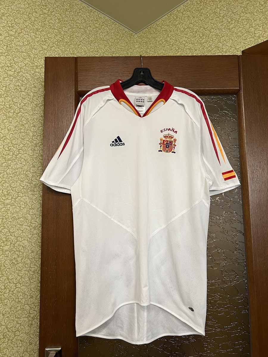 ウェア Spain away Euro 2004 Player Issue Shirts 2004/06 SPAIN NATIONAL TEAM AWAY SOCCER JERSEY FOOTBALL