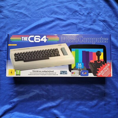 The C64 MAXI RETRO MICRO Computer CONSOLE Commodore 64 + Joystick