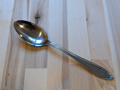 Gense GEN4 8 3/8'' Serving Spoon Glossy Stainless Satin Sweden Space Age MCM