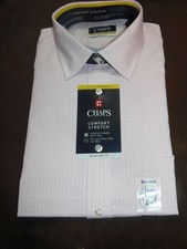 CHAPS - MEN - DRESS SHIRT - PINK - SIZE 16 1/2   (34-35)   (CL-A-1-86x2)