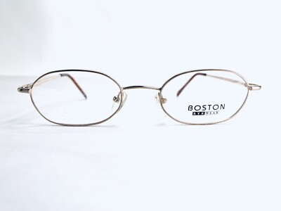 New Boston Eyewear￼ Eyeglasses Oval Gold Flexible Temples 9521 C1 49 21 138