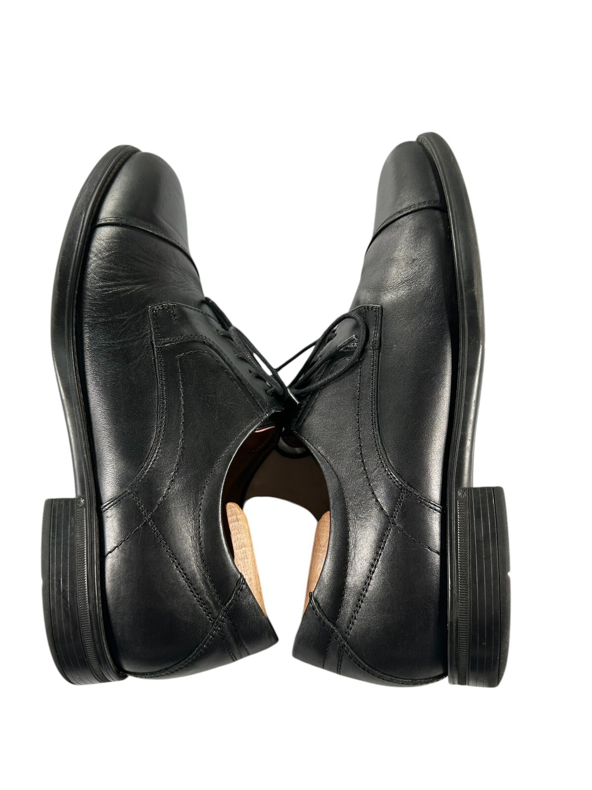 SAOLA Scarpe eleganti derby Florsheim taglia 10 5 EEE Comfortech da uomo in pelle nera punta a cappuccio