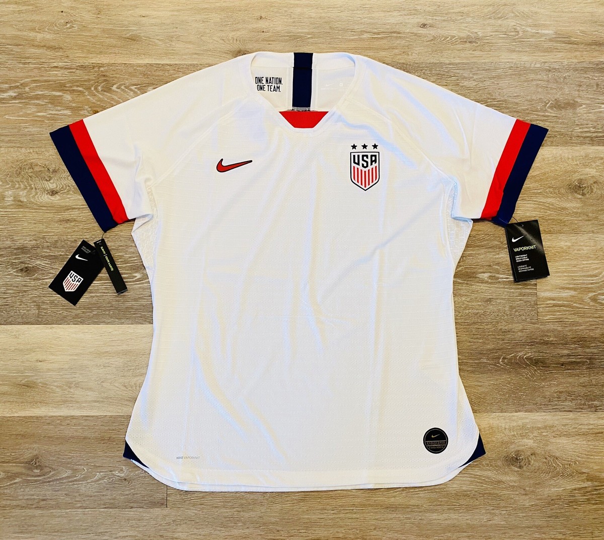 Nike 2019 Team USA Women's Vaporknit White Soccer Jersey AJ4330