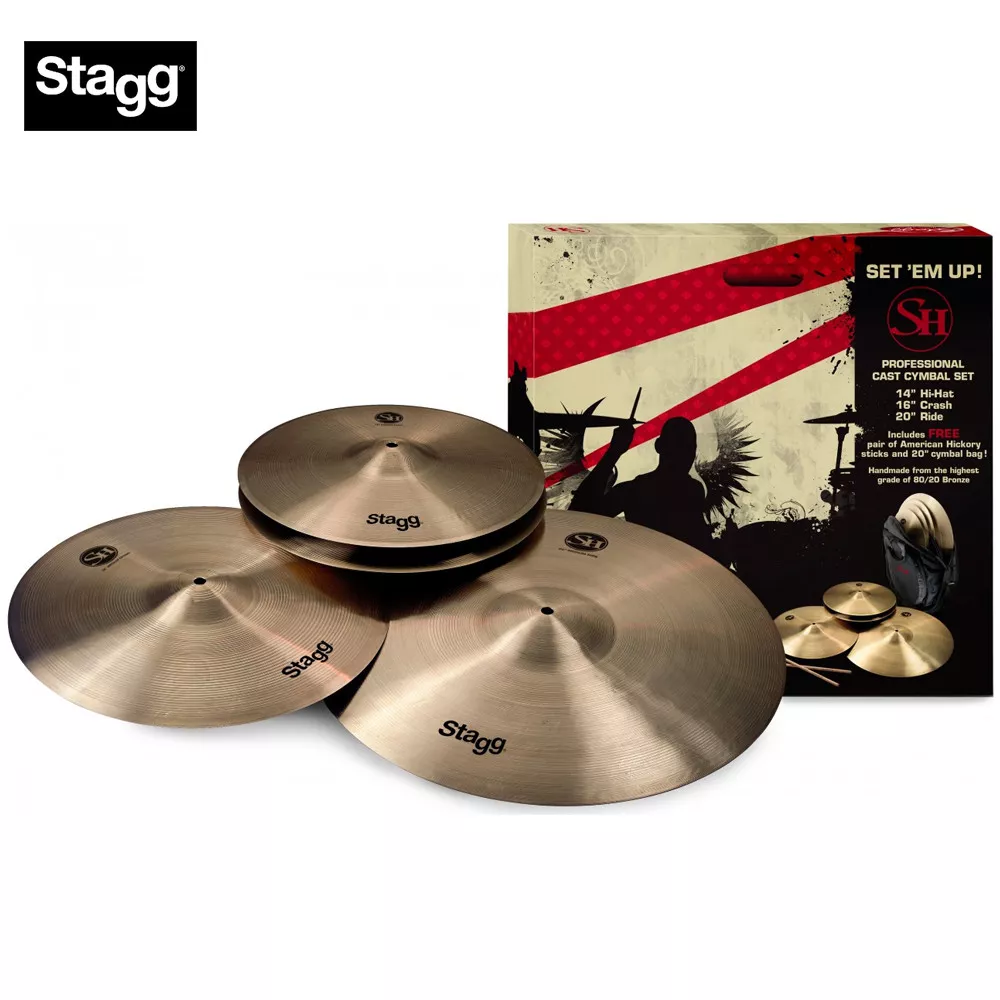 Conjunto de pratos Stagg SH Series 20