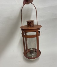 Vintage Hanging Metal Oil Lamp Lantern Ship Glass shade Garden lighting